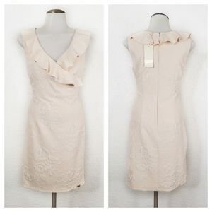 NEW | Biscuit | Floral V-Neck Ruffle Trim Dress